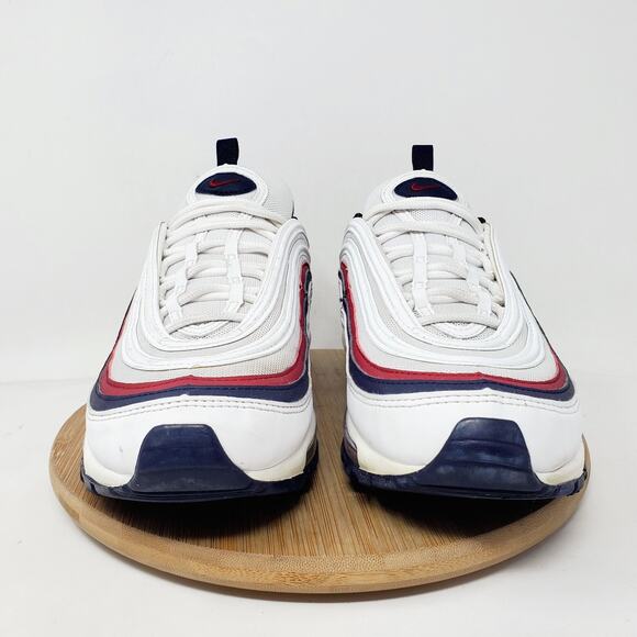 Nike Air Max 97‎ Shoes Womens 7.5 Red Crush White Blue Athletic Lace Up Sneaker - Picture 3 of 15